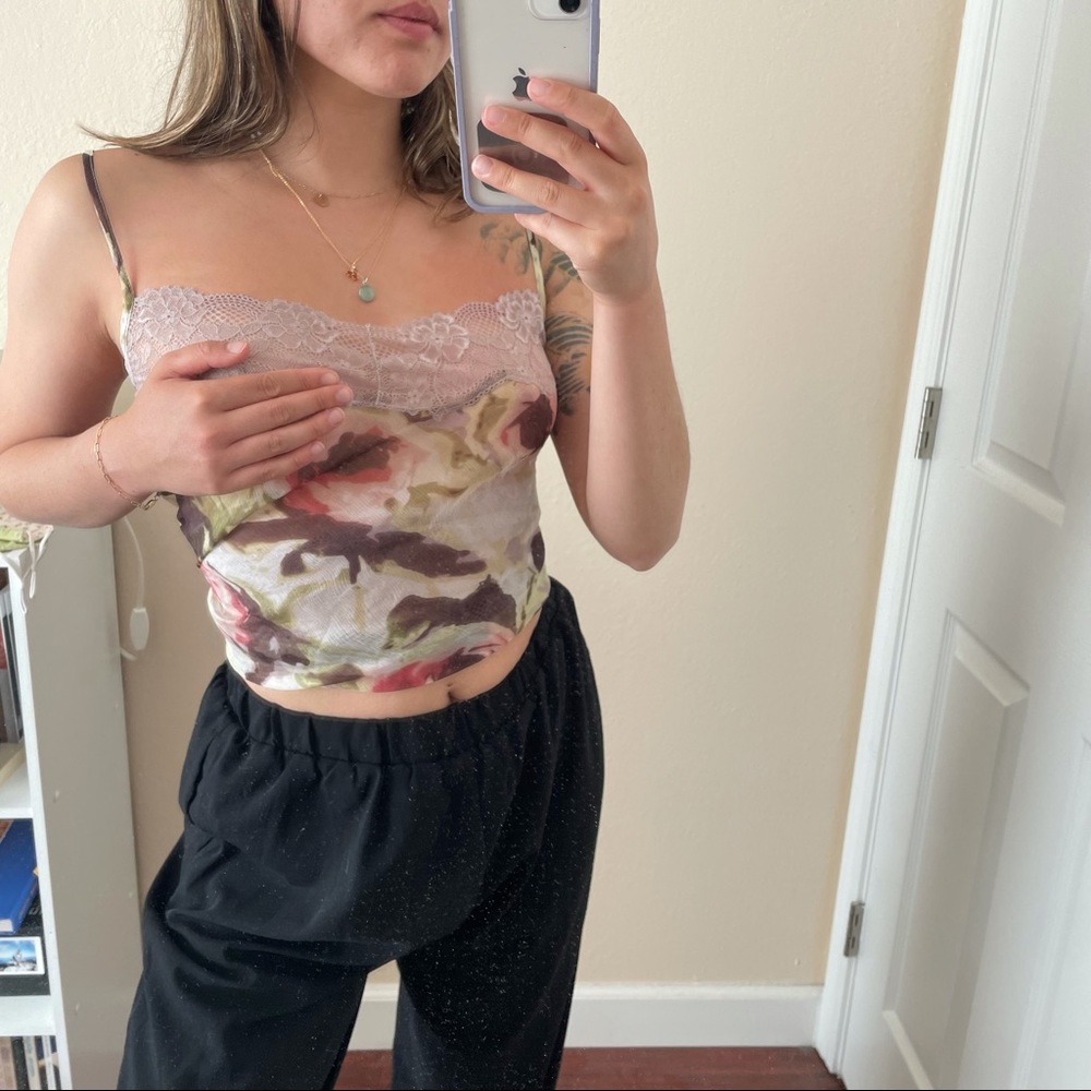 Vintage Mary Green silk slip dress